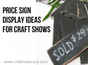 Price Sign Display Ideas For Craft Shows