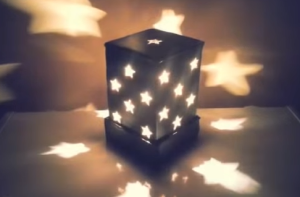 Starry Cardboard Lampshade